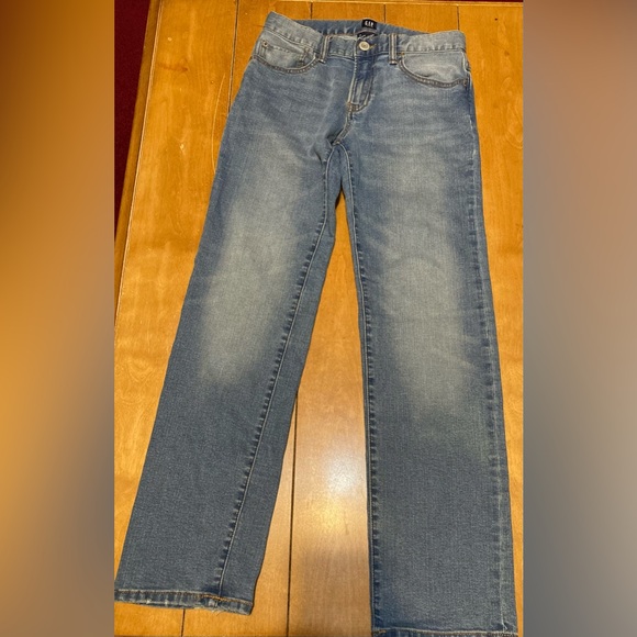 Girls Size 14 Regular Gap Denim Stretch Straight Adjustable Waist Jeans - Picture 3 of 16